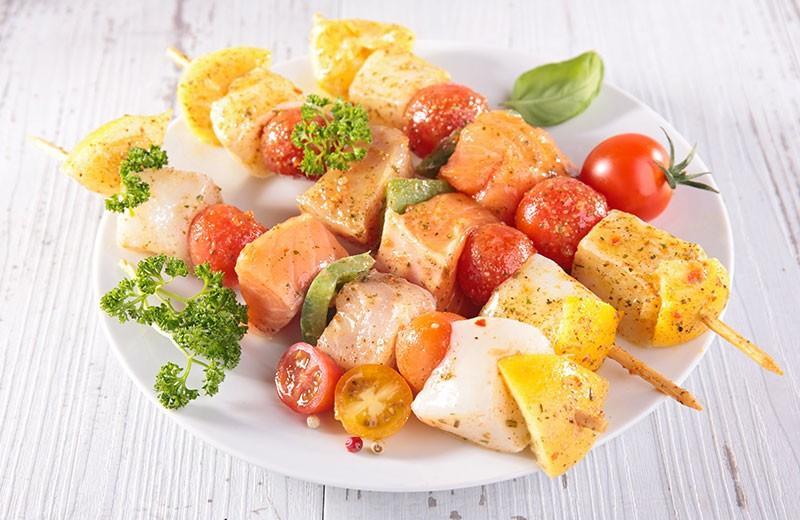 Brochettes de poisson