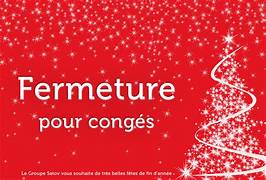 FERMETURE POUR CONGE ANNUEL