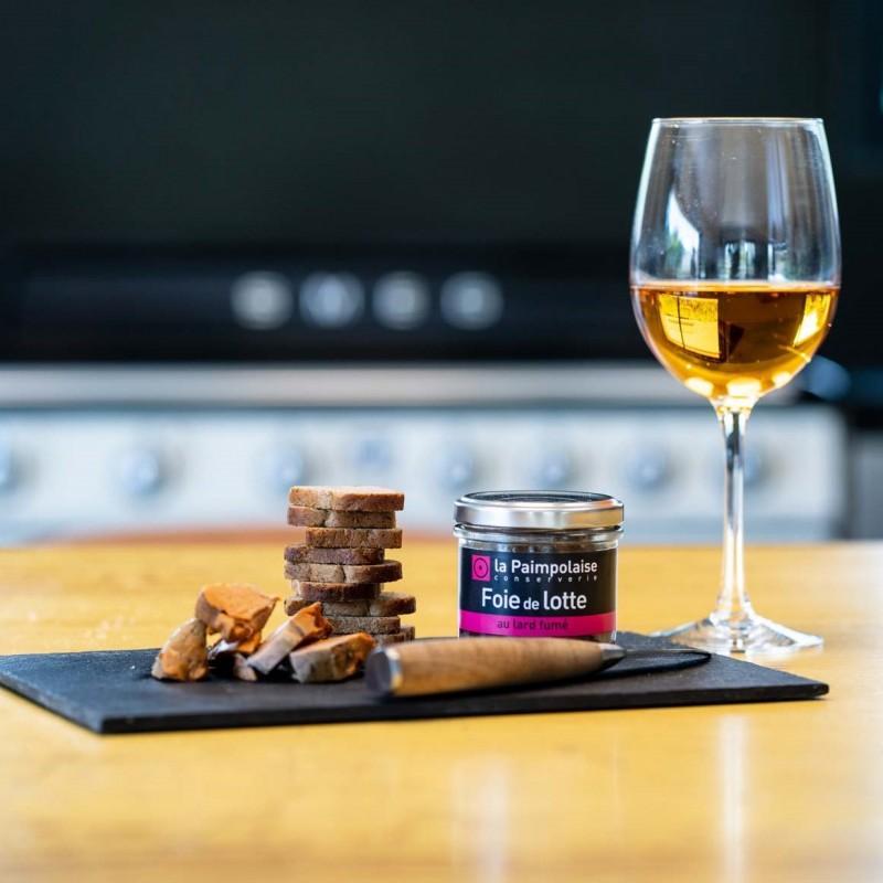 Tartinable de foie de lotte au lard fum&eacute;