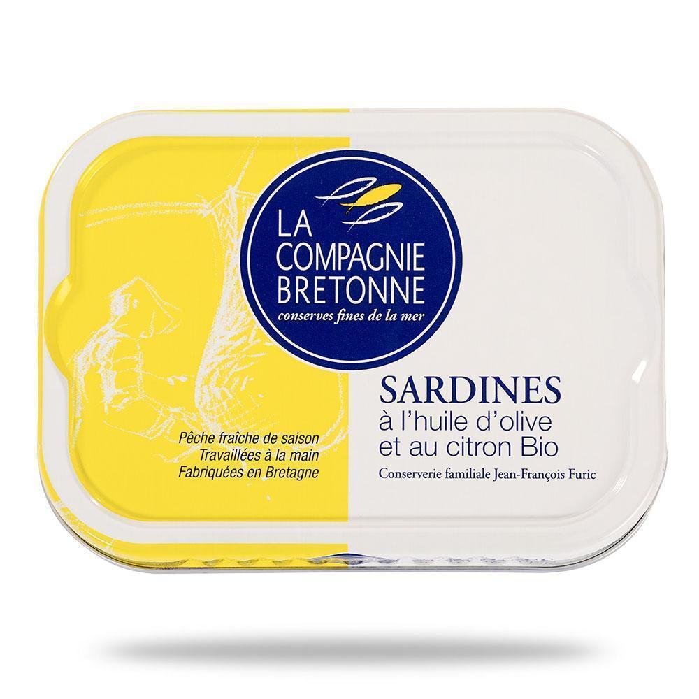 Sardines à l’huile d’olive et au citron Bio