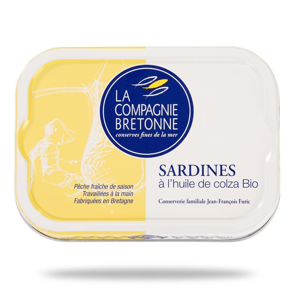 Sardines à l’huile de colza Bio