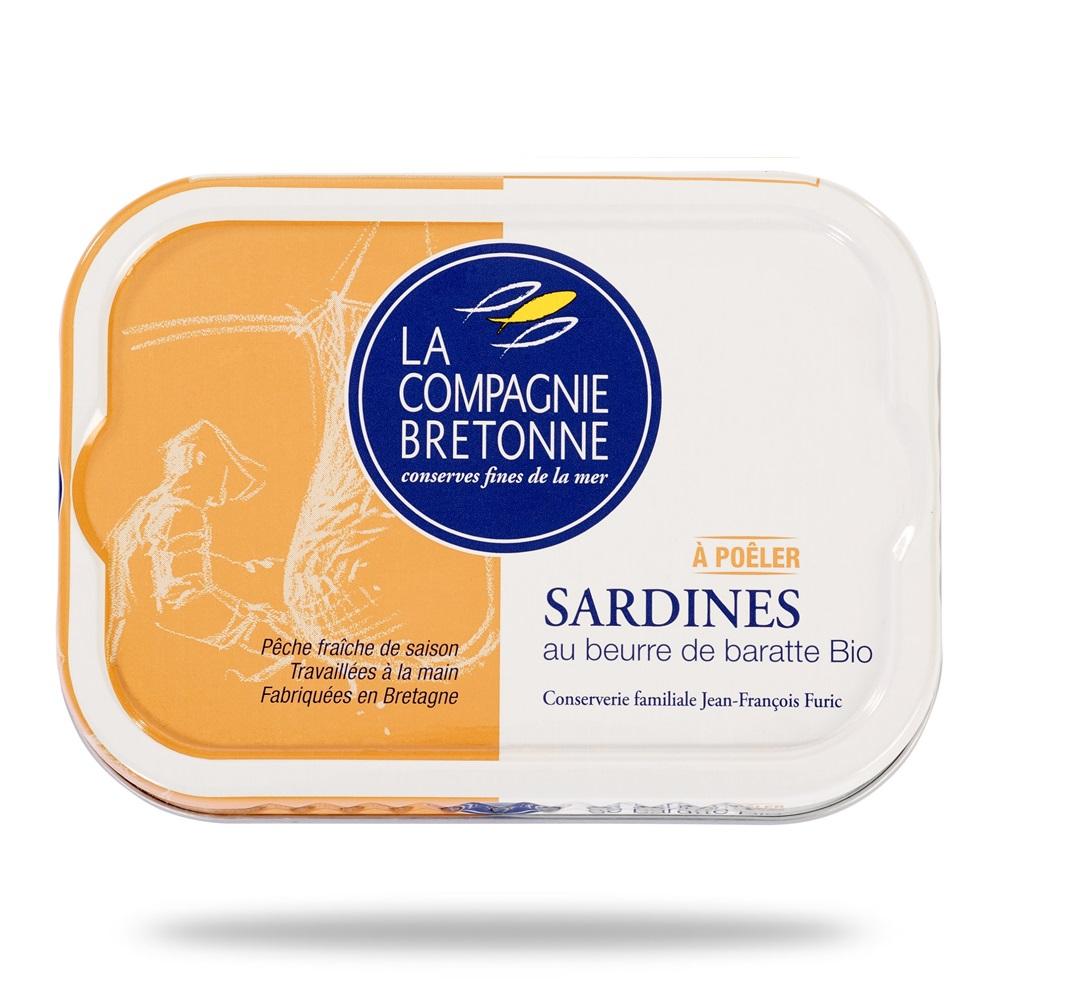 Sardines au beurre de baratte à poêler Bio
