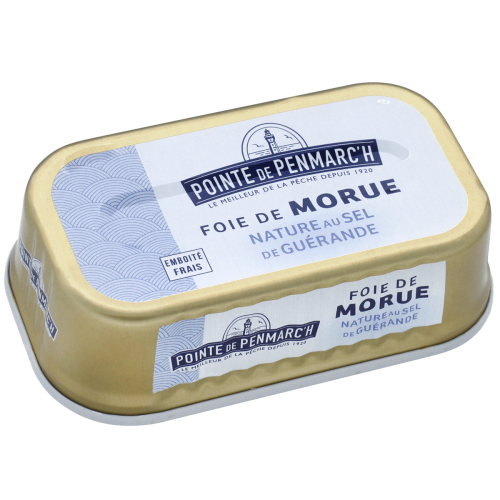 Foie de morue nature au sel de Guérande