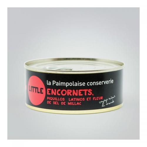 tapas 215g Little encornets, piquillos latinos et fleur de sel de Millac