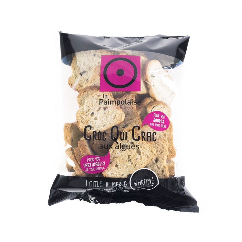 Toasts aux algues, laitue de mer et wakamé 80g
