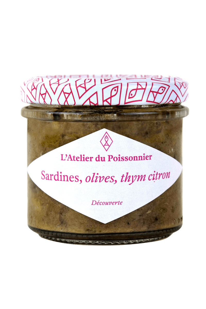 Rillettes de sardines aux olives et au thym citron